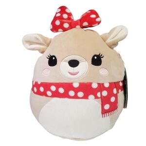 Squishmallows Plush Rudolf Red Nosed Clarice Reindeer Christmas 8" NEW